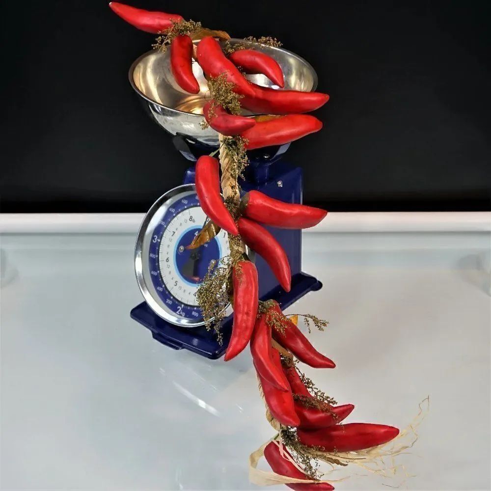Red Spicy Chilly Pepper String Kitchen Decor Artificial Faux Fruit Vegetable
